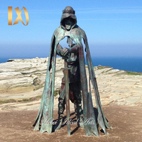 Statue de David en bronze, sculpture de figure masculine nue célèbre, en cuivre coulé grandeur nature, pour jardin extérieur, à vendre