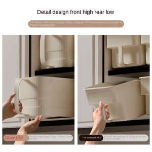 Cao treo hiện đại PP quần áo tổ chức hộp lưu trữ với xử lý cho đồ ăn nhẹ và đồ lặt vặt-bền vững đa chức năng thiết kế - Product Image 3