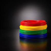 Gaine isolante en fibre de verre enduite de silicone, ignifuge haute température, classe H, tension nominale 1,5-7KV, électrique 2751