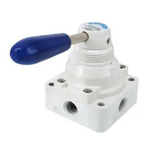 4 Way Pneumatic Hand Pull Rotation Control Valve 4HV Directional Hand Switching Control Valves For Connecting Air Supply