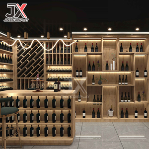 Armoire de présentation de <span class=keywords><strong>vin</strong></span> <span class=keywords><strong>rouge</strong></span> rectangulaire à LED personnalisée en usine, mobilier de club haut de gamme, étagères de cave à <span class=keywords><strong>vin</strong></span> promotionnelles, spiritueux - Product Image 1