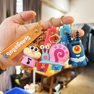 <span class=keywords><strong>SpongeBob</strong></span> <span class=keywords><strong>SquarePants</strong></span> 3D PVC portachiavi in lega leggera portafoglio portachiavi con Design 3D portachiavi in plastica cartone animato - Product Image 2