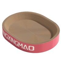 Coussin à gratter pour chat en carton ondulé haute densité durable, sans éclats de papier, style mignon, jouet pour affûter les griffes