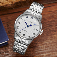 Montres automatiques de luxe SINOBI en vente flash, montres pour hommes en acier inoxydable, montres classiques pour hommes, montre mécanique pour hommes S1246G