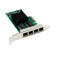 Carte réseau PCI Express pour serveur EDUP EP-9671 PCIe Intel I350-T4 Quad 1GbE avec contrôleur Intel I350 AM4