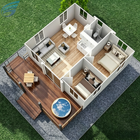 Maison conteneur modulaire pliable de luxe pour l'extérieur, extensible, avec aménagement intérieur complet, design moderne et caractéristiques respirantes