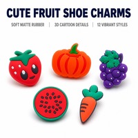 Breloques de chaussures en PVC personnalisées, motif floral 3D en relief, couleurs et tailles sur mesure, en caoutchouc souple, vente en gros OEM, directement du fabricant