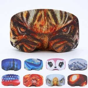 Funda Protectora para Gafas de Esquí con Diseño Animal para Tabla de Snowboard Individual/Doble, Almacenamiento Portátil, Lente Cilíndrica para Nieve - Product Image 1