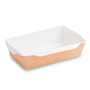 Tazón para ensalada OSQ OpSalad 800 de papel kraft de calidad premium con tapa transparente a prueba de fugas para exhibición de comida para llevar, logotipo personalizado - Product Image 2