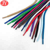 Lacets de chaussures en polyester élastique rond de 5 mm, pour baskets décontractées, avec embout en plastique, tissage serré, paire emballée