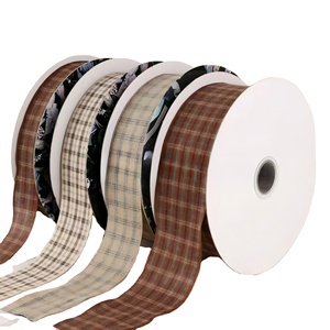 <span class=keywords><strong>Ruban</strong></span> écossais tissé en polyester de 1,5 pouce, à motifs gingham multicolores, pour accessoires et ornements capillaires – Articles prêts à l'emploi - Product Image 1