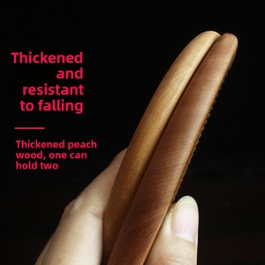 Peigne de coiffure en bois de pêche de haute qualité Portable classique maison maquillage soins des cheveux Massage des cheveux lisses moelleux électrostatique premier - Product Image 3