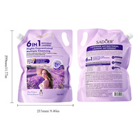 Deterjen Cair Pencuci Pakaian Konsentrat 6 in 1 Ramah Lingkungan Sadoer 2kg Grosir Kustom untuk Menghilangkan Noda Membandel