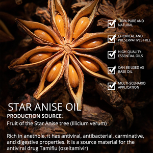 Aceite Esencial de Anís Estrellado 100% Puro y Natural de Alta Calidad, Ideal <span class=keywords><strong>para</strong></span> Masajes Corporales - Product Image 2