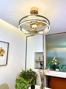 Moderno Control Remoto 65CM 110V 220V Ventiladores de Techo Plegable con Luces Lámpara Led Diseñador Luz Con Ventilador Oculto Techo - Product Image 2