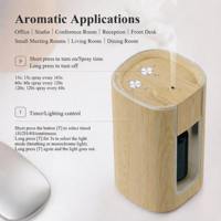 Diffuseur d'arômes professionnel HIITII en métal pour bureau, hôtel, huiles essentielles, diffuseur d'arômes commercial, 7 couleurs LED