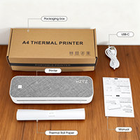 Imprimante thermique sans encre portable HZTZ A4XR Mini de poche 8 pouces 1500 mAh 203 dpi multi-OS en gros en stock