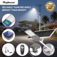 Lampadaire solaire LED hors réseau de qualité industrielle, en alliage d'aluminium, panneau solaire mono, longue durée de vie, utilisation routière, certifié RoHS