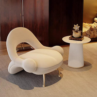 Moderne Creative Salon Bal Chaise Relaxant Paresseux Loisirs Canapé Dossier pour Hôtel Auberge Table De Réception Salle À Manger Appartement
