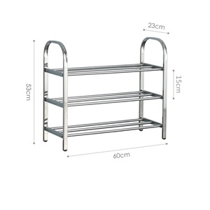 Stainless Steel Metal Shoe <b>Rack</b> Sturdy & Durable Multifunction Shoe Organizer Stand for Home Use - Product Image 3