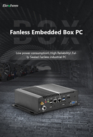 PC Industrial Integrado Sin Ventilador de Aleación de Aluminio Intel J1900 I3 I5 I7 con Puertos Seriales, Doble LAN y Wifi, Fábrica MES OEM