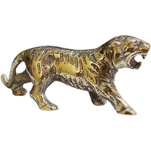 PARIJAT HANDICRAFT Statue décorative en laiton pour la maison moderne sculptée à la main Figurines d'animaux de la vie sauvage Sculptures artisanales pour - Product Image 2