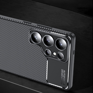 S25 siêu trường hợp 2025 Sản phẩm mới Bọ Cánh Cứng kết cấu sợi carbon chống sốc mềm <span class=keywords><strong>TPU</strong></span> điện thoại di động bìa cho <span class=keywords><strong>Samsung</strong></span> <span class=keywords><strong>Galaxy</strong></span> S25 siêu - Product Image 3