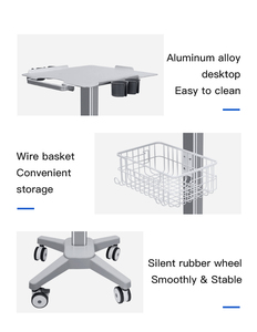 Soporte para Monitor de Aleación de Aluminio de Aviación, Carro Móvil Portátil para Instrumentos Médicos, Carro para Electrocardiógrafo para Mobiliario de Hospital - Product Image 5