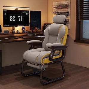 Silla de Oficina Ejecutiva Giratoria de Cuero PU Suave a Precio Económico al por Mayor, Silla de Oficina para CEO de Color Blanco con Reposapiés - Product Image 2