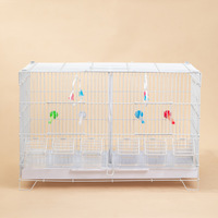 Cage d'élevage pour perroquets en métal de taille moyenne, anti-évasion, pour perruches, calopsittes, zébrillons, et autres oiseaux d'ornement