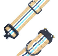 Collar de Perro de Nailon Duradero de 4 cm con Colores Personalizados, Hebilla Metálica de Liberación Rápida, Asa para Correa, para Entrenamiento al Aire Libre, Lunong