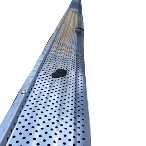Invernadero personalizar accesorios de construcción canalones de aluminio anodizado de color para residencias techos agua de lluvia bajante oculto