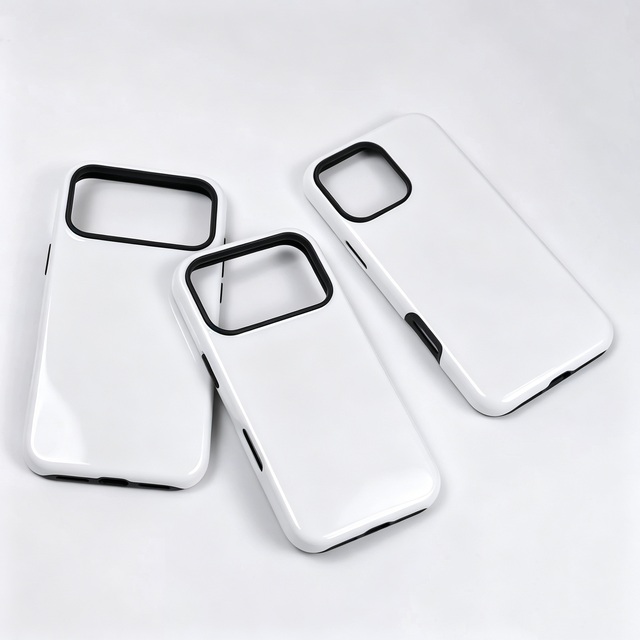 3D Sublimation 2 In1 Film Blank Phone Case Customized TPU PC Mobile Cover Glossy/Matte Shells for iPhone 13 14 15 16 17 Pro Max