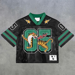 2025-2026 Custom Fashion Heat-Transfer Printing American Football Jersey Volledig Aanpasbaar Geborduurd Uniform 100% Polyester - Product Image 1