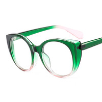 Monture de lunettes transparente vintage avec logo personnalisé, lunettes optiques œil de chat surdimensionnées pour femmes