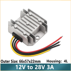 Convertisseur <span class=keywords><strong>DC</strong></span>-<span class=keywords><strong>DC</strong></span> Boost en aluminium, étanche IP68, pour voiture et camion, 12V vers 28V 40A, module d'alimentation haute efficacité, développement personnalisé - Product Image 2