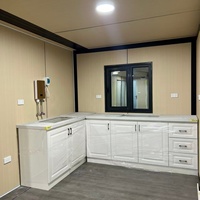 Maison préfabriquée modulaire moderne en conteneur, extensible, petite maison prête à vivre, pliable, préfabriquée