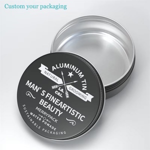 Envase Metálico de 150 ml para Pomada Estilizadora Negra Mate, Caja de Lata para Cera para el Cabello, Contenedor para Polvo - Product Image 2