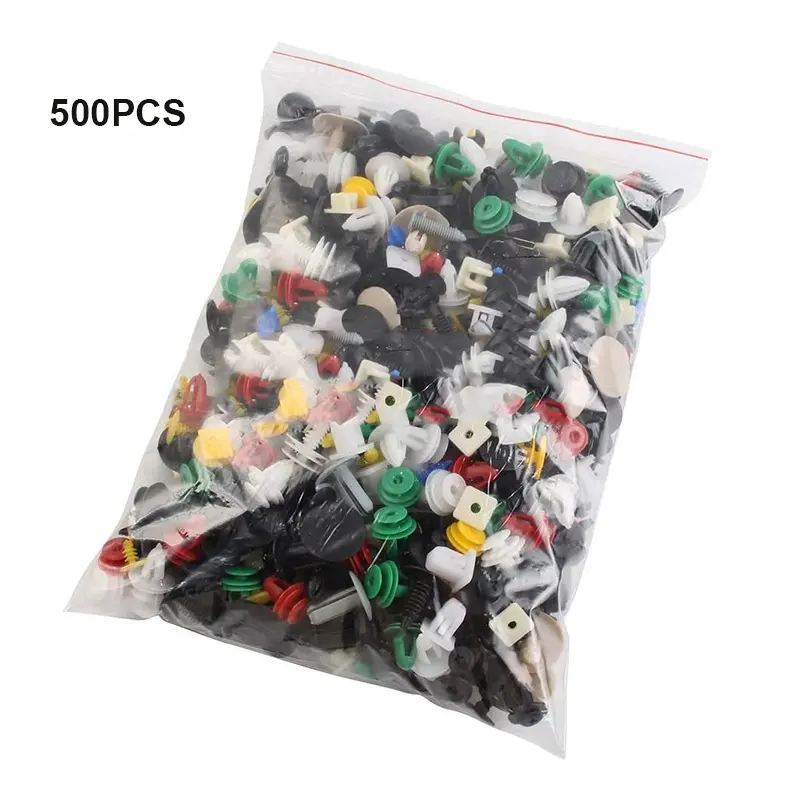 Factory 500PCS Universal Mixed Plastic Auto Bumper Retainer Kit All Types Fastener Clip Set For Car Vehicle