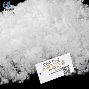 Vật liệu độn bông <span class=keywords><strong>polyester</strong></span> tái chế 100% dạng sợi rỗng, chất liệu bông ngọc trai dùng làm gối, đạt tiêu chuẩn OEKO-TEX 3D - Product Image 4