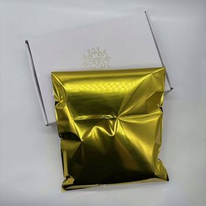 Custom LOGO Gold Mailing Bag for Clothing Metallic Shipping Mailer Express Bag - Product Image 2