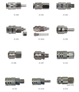 Europäische typ drei-in-eine schnell stecker vernickelt pneumatische stecker koppler joint 1/4 1/2 3/8 für PU NA luft schlauch schläuche - Product Image 4