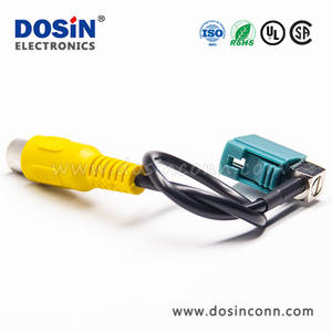 Кабель-переходник FAKRA (штекер) на <span class=keywords><strong>RCA</strong></span> (гнездо) с обжимными коннекторами и кабелем RG58, штекер-гнездо, LVDS, MINI, удлинительный, в сборе - Product Image 3