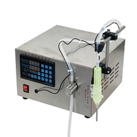 Machines de remplissage semi-automatiques à pompe magnétique de haute précision (±0,5%) pour liquides (lait, sauce soja, miel, savon liquide)