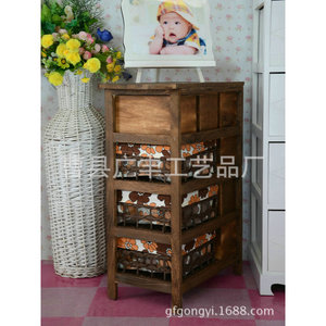 Armoire de rangement en bois à 9 tiroirs en bois de Paulownia, meuble de salon et de chambre à coucher, organisateur de rangement marron - Product Image 2