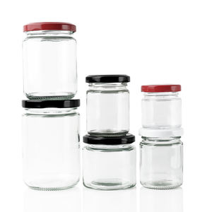 Tarro de vidrio sellado sin plomo para almacenamiento de alimentos, ideal para encurtidos, granos, salsa de chile, miel y frutas enlatadas, venta al por mayor a bajo precio. - Product Image 1