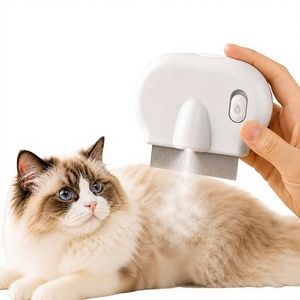 Peigne <span class=keywords><strong>anti</strong></span>-puces <span class=keywords><strong>pour</strong></span> animaux de compagnie, auto-nettoyant, à dents fines, brosse de toilettage <span class=keywords><strong>pour</strong></span> chat, peigne portable en acier inoxydable <span class=keywords><strong>pour</strong></span> enlever les poils, <span class=keywords><strong>pour</strong></span> chats et chiens - Product Image 1