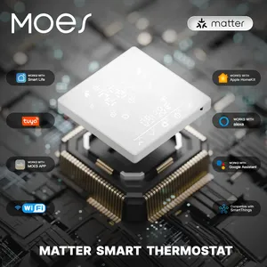 <span class=keywords><strong>Termostato</strong></span> Inteligente WiFi <span class=keywords><strong>MOES</strong></span> Tuya Matter, Controlador de Temperatura para Caldera de Agua, Calefacción Eléctrica, Compatible con Alexa, Google y SmartThings - Product Image 6