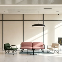 Canapé trois places en tissu, style moderne et minimaliste, pour salon, chaise de loisirs, canapé de réception pour bureau professionnel