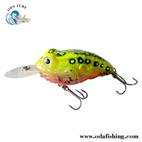 Personnalisé peint Crankbait pêche Non Peint abs dur pêche leurre corps Grenouille leurres